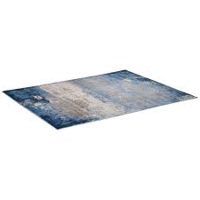 homcom modern blue rug render area