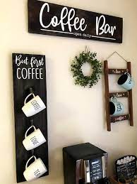 coffee mug wall rack but first coffee