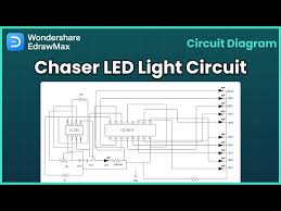 led chaser light circuit diagram