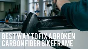 broken carbon fiber bike frame diy