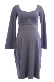 Olian Maternity Womens Buckle Accent Bell Sleeve A Line Dress 135 Nwt
