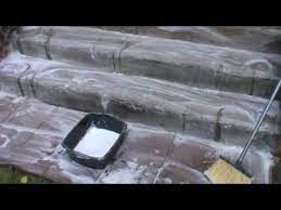 Cleaning Black Mildew From Cement Steps