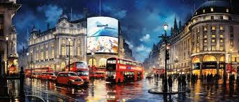 City Traffic On The Piccadilly Circus