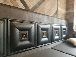 Faux Leather Bed And Wall Panels