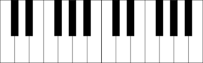2 Octave Blank Piano Keyboard Diagram Clip Art At Clker Com