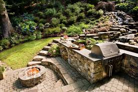 Fire pit cook top allows you to use your 18 square or 30 round fire pit to cook as if it were a covered outdoor grill. 13 Fire Pits And Fireplaces In Outdoor Kitchens Hgtv