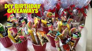 diy birthday giveaways party bags
