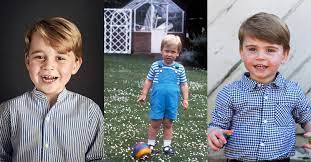 Prince louis' first official portrait with the queen and prince philip revealed. Prince Louis Prince George Father Duke Of Cambridge Childhood Photos Family Resemblance Tatler