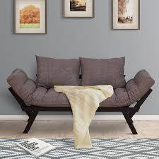 Homcom Convertible Sofa Bed With Pillow
