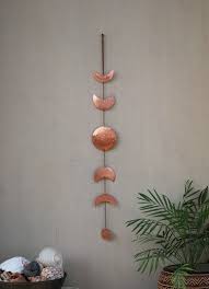 Moon Wall Decor Copper Red Moon Phases