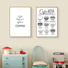 Nordic Coffee Wall Pictures Art