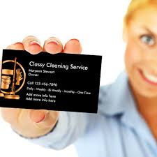 cly cleaning service business cards