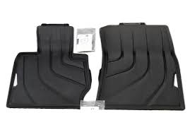 bmw rubber front floor mats black