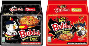 Samyang Dried Noodle Buldak Bag Noodles 140g Pack Of 10 Amazon Co Uk  gambar png