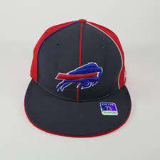 Reebok Nfl Buffalo Bills 100 Wool Fitted Cap Hat Blue Red