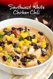 Southwest White Bean Chicken Chili Recipe gambar png