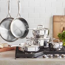 stainless steel 10 piece cookware set
