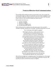 Week 14 Pdf Oral Communication In Context Tools In