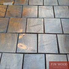 square end grain flooring ing hand