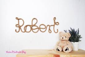 Rope Name Personalized Wall Letters