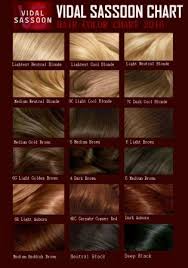 Vidal Sassoon Hair Color Chart Loreal Hair Color Chart