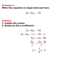 math example linear equations in