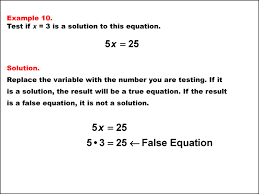 Math Example Testing Solutions To One