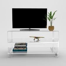 Transpa Acrylic Tv Stand With Shelves