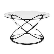 Monarch Clear Glass Round Coffee Table