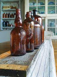 Collecting Amber Glass Bottles