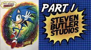 Steven Butler Draws Sonic the Hedgehog- Part 1 - YouTube