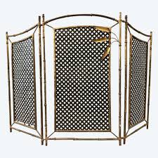Old Fireplace Screen In Gilded Iron
