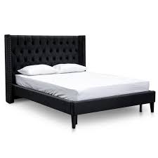 ina queen sized bed frame black