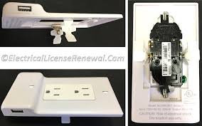 406 6 D Receptacle Faceplate Cover Plates With Integral Night Light And Or Usb Charger