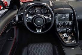 Leather and suede front seats are standard, with premium leather available at extra cost. 2020 Jaguar F Type Interior 2020 Jaguar F Type Svr Interior Jaguar Jaguar Jaguar F Type Type 2020 Jaguar Jaguar F Type Jaguar New Jaguar