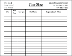 Free Printable Daily Time Sheet To Track The Hourly Work Of An