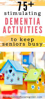 Easy crafts for dementia patients should be simple and only feature a few craft supplies, in order not overwhelm a senior as he sits down to relax and engage in a creative experience. Huge List Of Dementia Activities Adventures Of A Caregiver