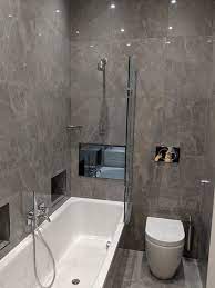 Inverno grey marble rectified wall and floor tile from tile mountain only £3.40 per tile or £18.99 per sqm. Minoli Marvel Grey Stone Grey Stone Tile Bathroom Grey Marble Bathroom Stone Tile Bathroom