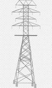 Чертеж воздушной линии электропередачи Опора электропередачи Разность  электрических потенциалов Высокое напряжение, высокое напряжение, угол,  симметрия, слова Фразы png | PNGWing