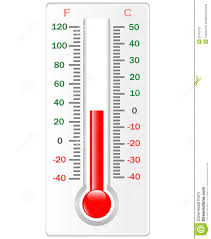 Thermometer Vector Celsius And Fahrenheit Stock Vector