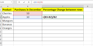how to use percene formula in excel