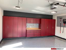 remodeled storage cabinets garage