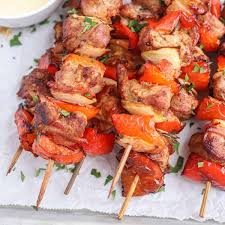 easy pork kebabs air fryer or oven