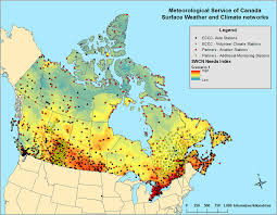 Locations Of The 1735 Surface Weather Stations Across Canada