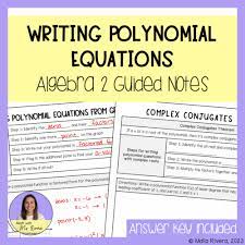 Writing Polynomial Equations Guided