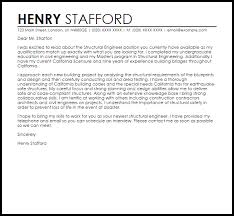 Structural Engineer Cover Letter Sample Cover Letter