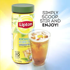 lipton decaffeinated unsweetened iced