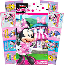 I am in full valentine's day mode. Amazon Com Disney Minnie Mouse Box Of 32 Valentines Cards Office Products