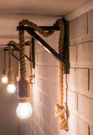 Rope Lamp Wooden Pendant Lighting