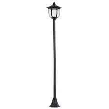 Outsunny 6 Leds Solar Outdoor Street Light Lamp With Beautiful Lantern